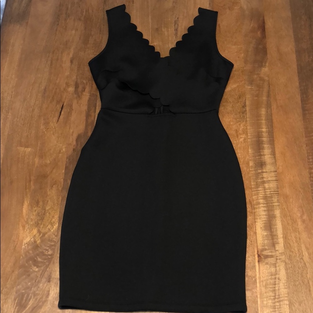 Black mini dress
